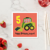 Bobcat Bagger Serviette (Beispiel)