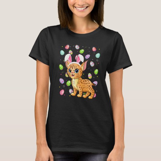Bobcat Bunny Easter Egg Gewitter Bobcat Ostern Son T-Shirt (Vorderseite)