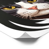 Bobcat Cat Bob Haircut Trending Comedy Cat G Poster (Ecke)