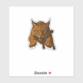 Bobcat Cut-out Sticker (Blatt)