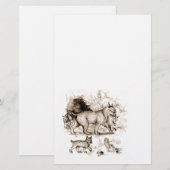 Bobcat Familie Briefpapier (Vorne/Hinten)