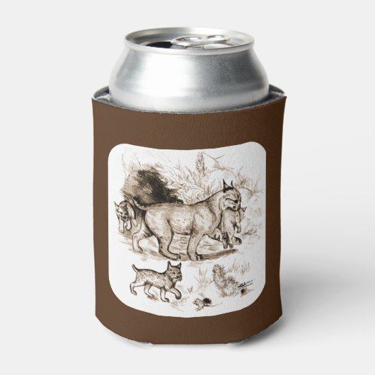 Bobcat Familie Dosenkühler (Kanne Vorderseite)