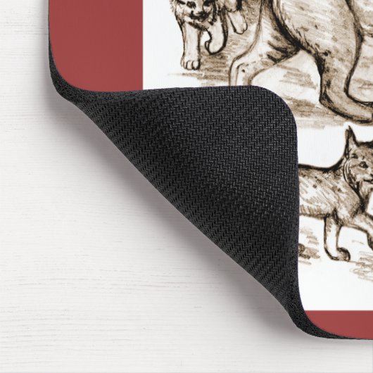 Bobcat Familie Mousepad (Ecke)