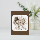 Bobcat Familie Postkarte (Stehend Vorderseite)