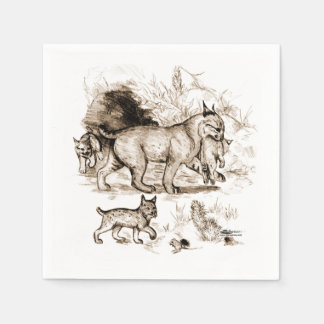 Bobcat Familie Serviette