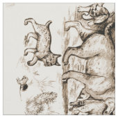Bobcat Familie Stoff (Nahaufnahme)