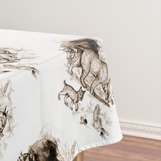 Bobcat Familie Tischdecke (Beispiel)