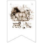 Bobcat Familie Wimpelkette (Zweite Fahne)