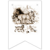 Bobcat Familie Wimpelkette (Erste Fahne)