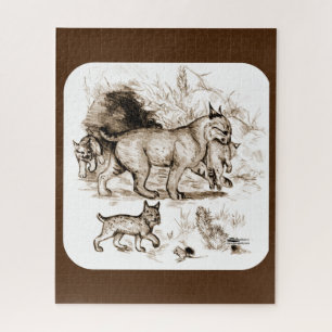 Bobcat Family Puzzle