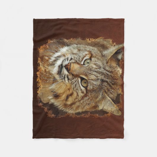 Bobcat-Fleece-Decke Fleecedecke (Vorderseite)