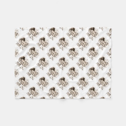 Bobcat Fleecedecke (Vorderseite (Horizontal))