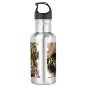 Bobcat-Foto Edelstahlflasche (Rückseite)