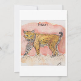 Bobcat-Grußkarte Feiertagskarte