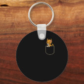 Bobcat im Pocket-Geschenk Lynx Pocket Thirt Schlüsselanhänger (Vorderseite)