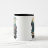 Bobcat in Misty Forest Tasse (Zentrum)