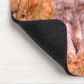 Bobcat Jagd | Herbstwald Mousepad (Ecke)