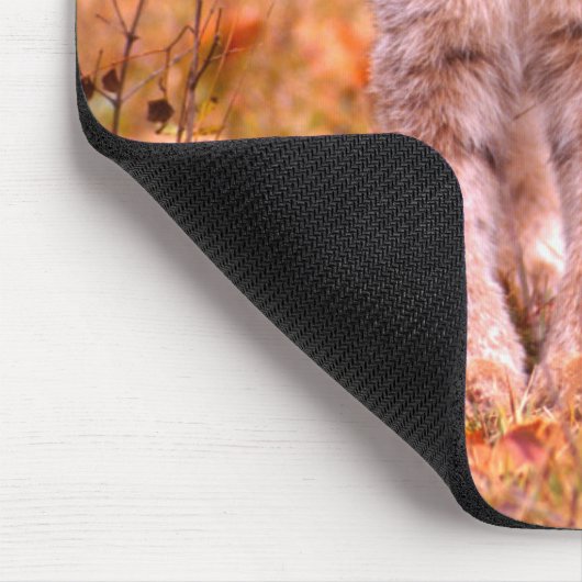 Bobcat Jagd | Herbstwald Mousepad (Ecke)