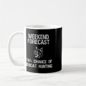 Bobcat Jagdgeschenk - Funny Hunter Weekend Forecas Kaffeetasse (Links)