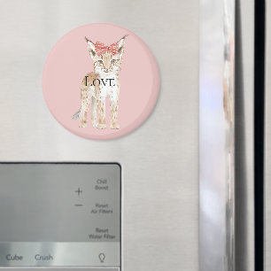 Bobcat Leopard Liebe Magnet