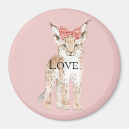 Bobcat Leopard Liebe Magnet