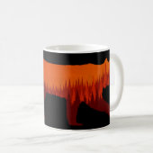 Bobcat Lynx Forest Tree Landschaft Wilderness Sun Kaffeetasse (VorderseiteRechts)