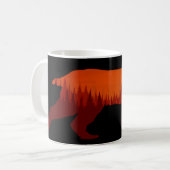Bobcat Lynx Forest Tree Landschaft Wilderness Sun Kaffeetasse (Vorderseite Links)
