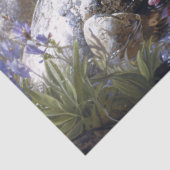 Bobcat mit Wildblumen Seidenpapier (Ausschnitt)