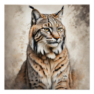 Bobcat no 3 Glossy Poster