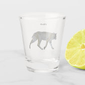 Bobcat Schnapsglas (Rückseite)