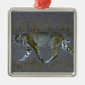Bobcat Silbernes Ornament (Vorne)