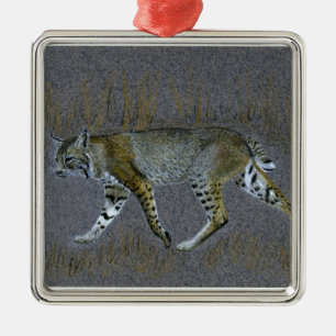 Bobcat Silbernes Ornament