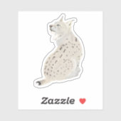 Bobcat Sitting Woodland Animal  Aufkleber (Blatt)