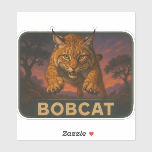 Bobcat Sticker (Blatt)