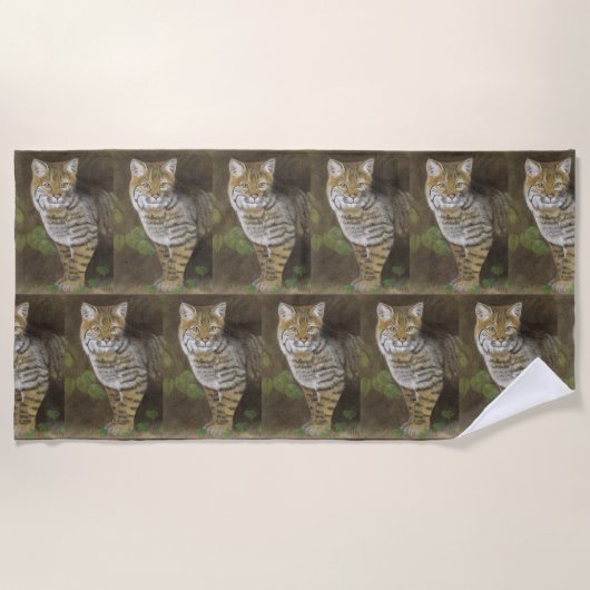 Bobcat Strandtuch (Vorderseite)