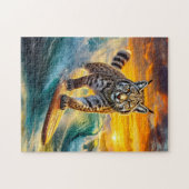 Bobcat Surfing Alaska Design von Rich AMeN Gill Puzzle (Horizontal)