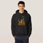 Bobcat Xmas Holiday Santa Bobcat Christmas Tree Hoodie (Vorne ganz)