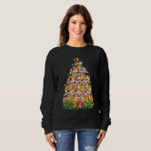 Bobcat Xmas Lights Santa Bobcat Christmas Tree Sweatshirt (Vorne ganz)