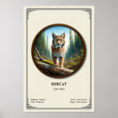 Bobcat Zoologie Serie Poster (Vorne)