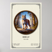 Bobcat Zoologie Serie Poster (Vorne)