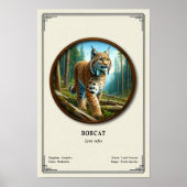 Bobcat Zoologie Serie Poster (Vorne)