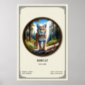 Bobcat Zoologie Serie Poster (Vorne)