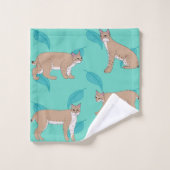 Bobcats Badhandtuch Set (Waschlappen)