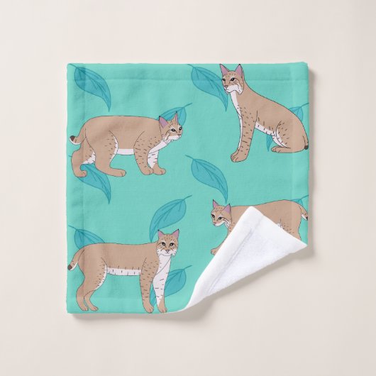Bobcats Badhandtuch Set (Waschlappen)