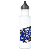 Bobcats Checkerboard Water Bottle: Blue Edelstahlflasche (Links)
