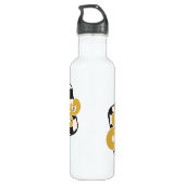 Bobcats Checkerboard Water Bottle: Gold v2 Edelstahlflasche (Rückseite)