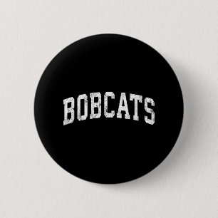 Bobcats Mascot Vintager Sportname Design Button