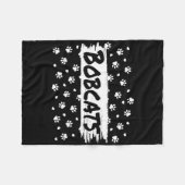 Bobcats Maskottchen Schulgeist Männer Frauen Leopa Fleecedecke (Vorderseite (Horizontal))