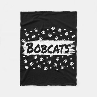 Bobcats Maskottchen Schulgeist Männer Frauen Leopa Fleecedecke