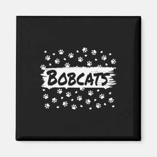 Bobcats Maskottchen Schulgeist Männer Frauen Leopa Magnet